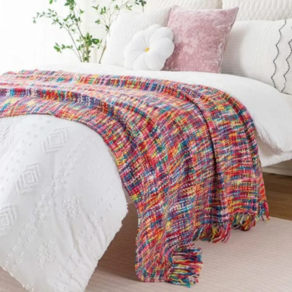 Boho Fall Cozy Throw Blanket
